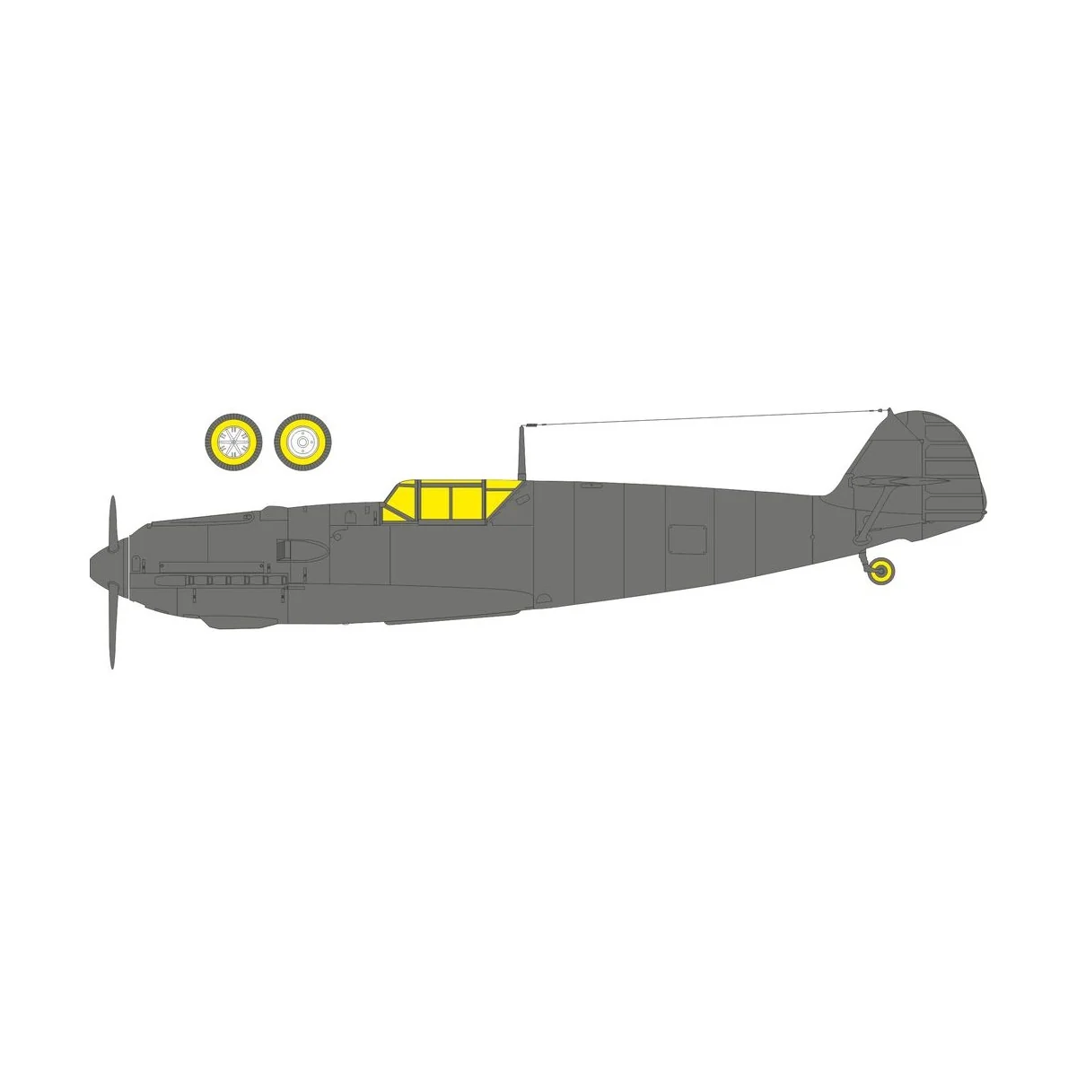 Bf 109E-3 HOBBY BOSS, 1/48 - Eduard Accessories EX1092