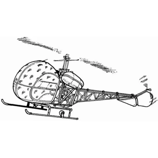 Bell H-13 Detail Set, 1/72 - CMK 129-7019