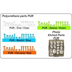 Navigation light Clear, red, blue, green, 1/72 - CMK 129-7031