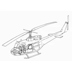 UH-1B interior set, 1/72 - CMK 129-7078