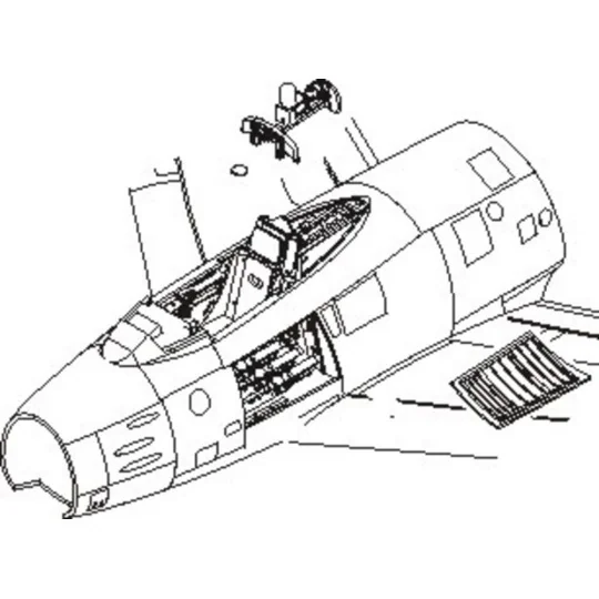F-86F sabre Interior Set, 1/72 - CMK 129-7112 F-86F sabre Interior Set, 1/72 - CMK 129-7112