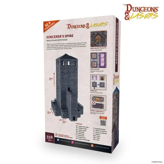 Dungeons & Lasers Starter Set: SORCERER'S SPIRE - Archon Studio DNL...