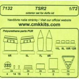 TSR 2 -  exterior set für Airfix Bausatz - CMK 129-7132