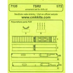 TSR - 2 Armament Set Resin Detail Set für Airfix-Bausatz - CMK 129-...