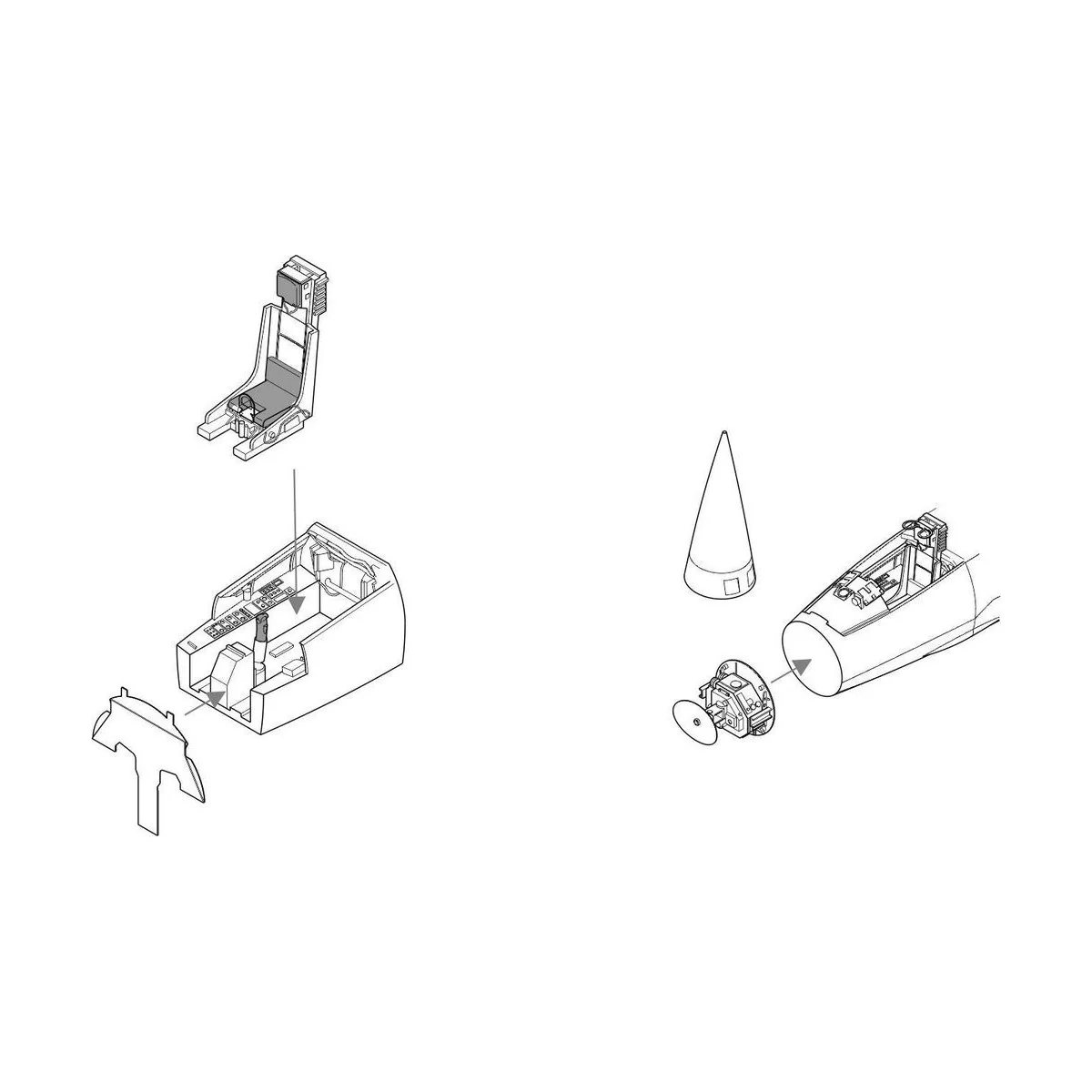 F-104G Starfighter Interior set (REV) - CMK 129-7214