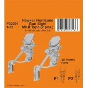 Hawker Hurricane Gun Sight Mk.II Type (2 pcs.) - CMK 129-P32001