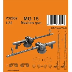 MG 15 Machine gun (2 pcs), 1/32 - CMK 129-P32002