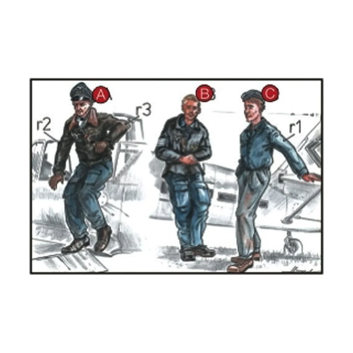 Deutsche Piloten und Mechaniker - CMK 129-F72037