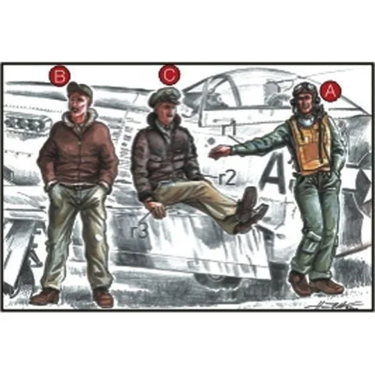 US Army Piloten und Mechaniker - CMK 129-F72039