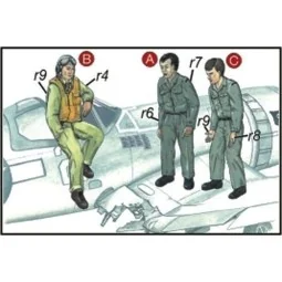 US Navy Mechaniker und Pilot, 1/72 - CMK 129-F72040