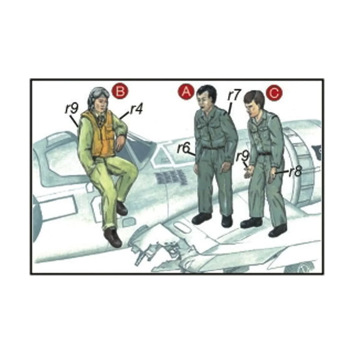 US Navy Mechaniker und Pilot, 1/72 - CMK 129-F72040 US Navy Mechaniker und Pilot, 1/72 - CMK 129-F72040