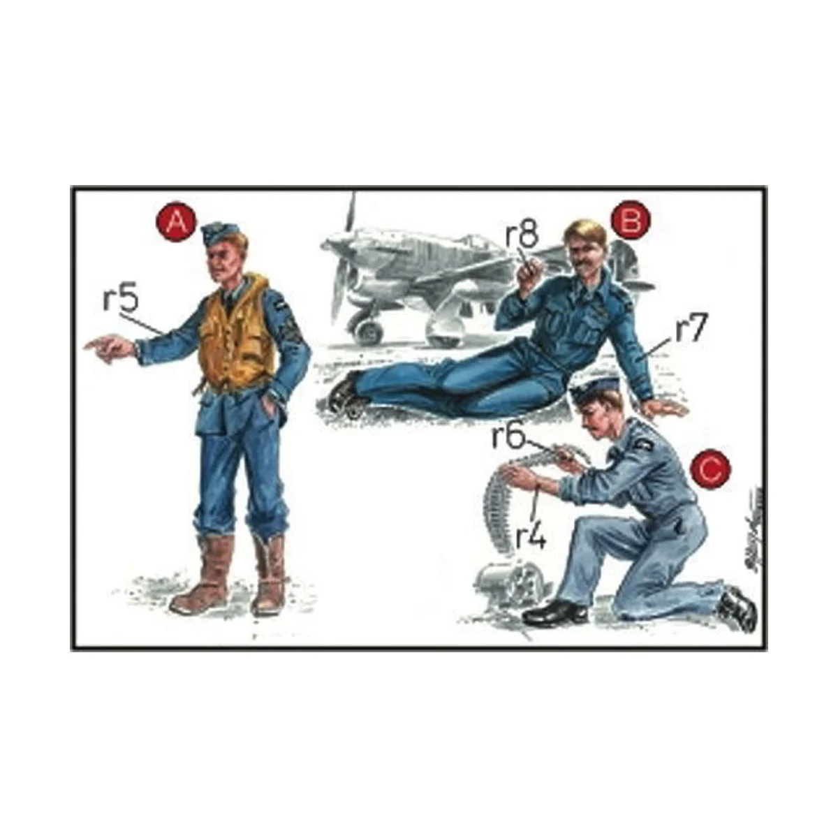 RAF Mechaniker und Pilot - CMK 129-F72041