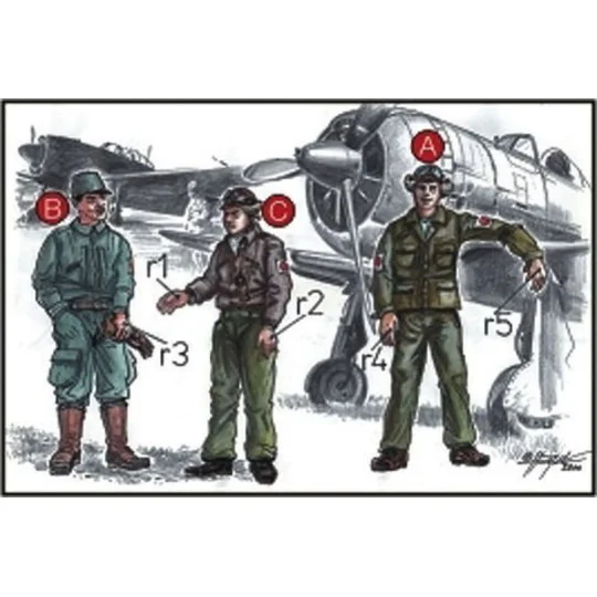 Japanische Piloten, 1/72 - CMK 129-F72042 Japanische Piloten, 1/72 - CMK 129-F72042