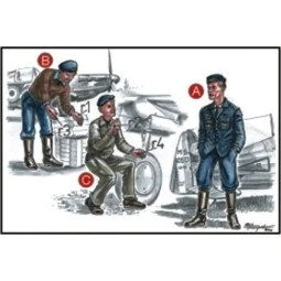 Französische Mechaniker und Pilot, 1/72 - CMK 129-F72046