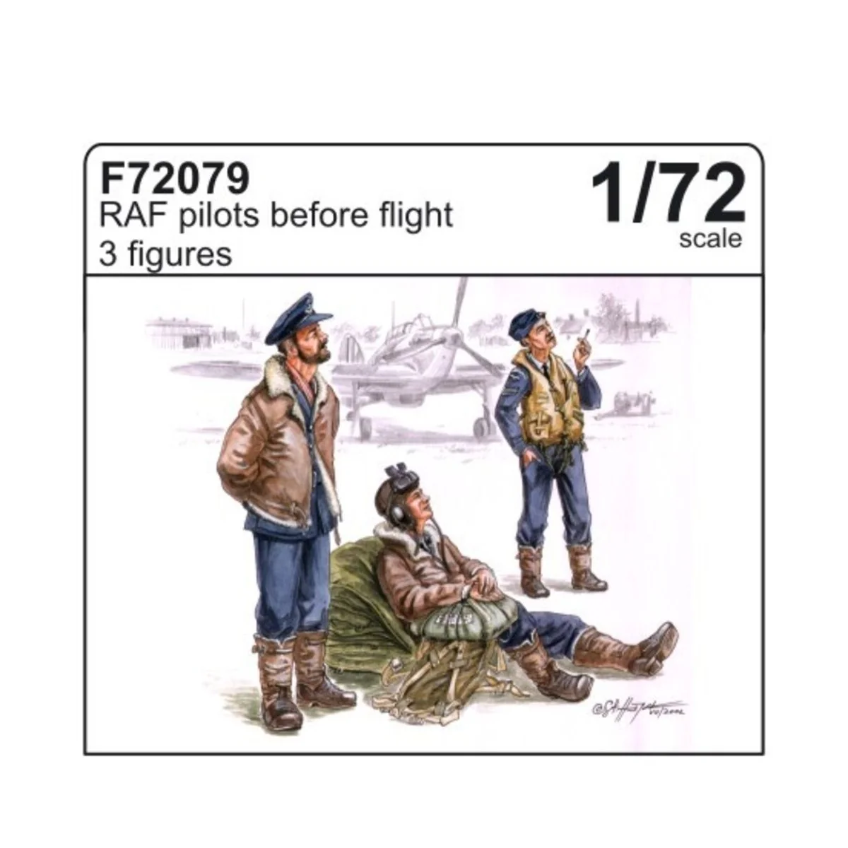 RAF Piloten, 1/72 - CMK 129-F72079 RAF Piloten, 1/72 - CMK 129-F72079