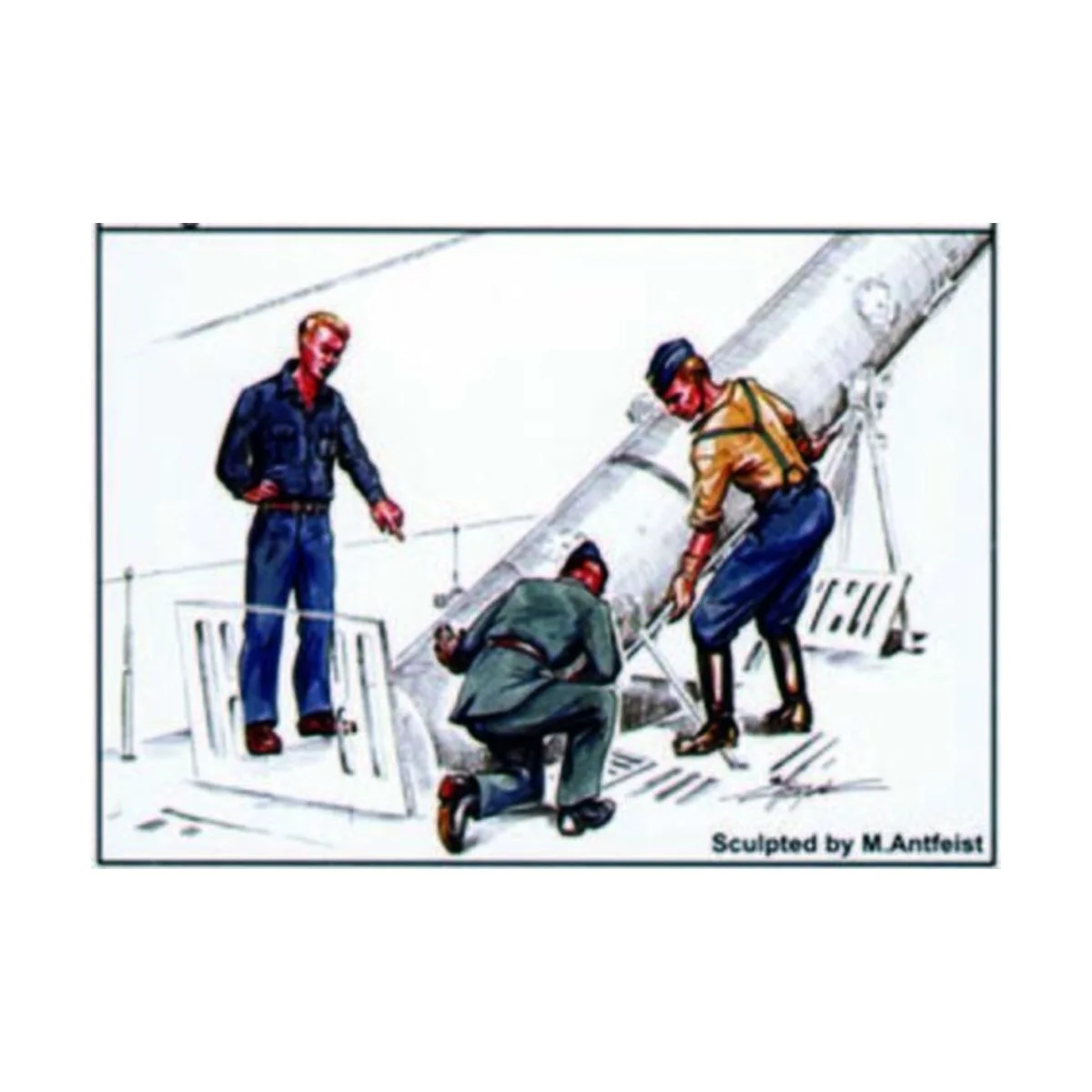 U-VII Besatzung bei der Torpedo Beladung, 1/72 - CMK 129-F72132 U-VII Besatzung bei der Torpedo Beladung, 1/72 - CMK 129-F72132