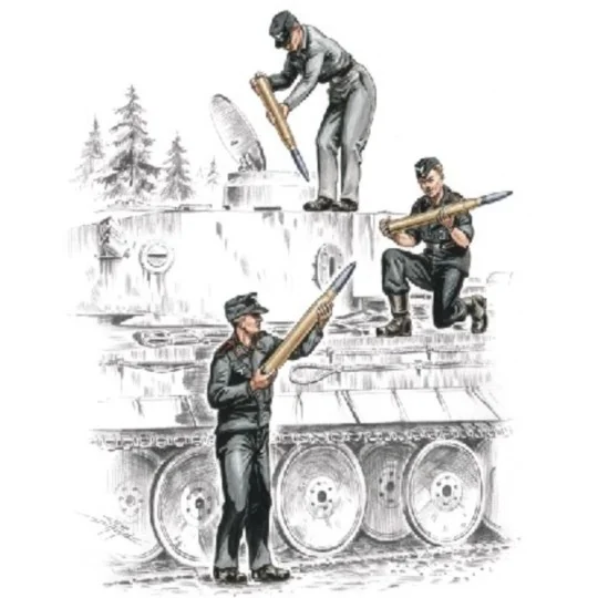 Deutsche Panzerbesatzung für Tiger I - CMK 129-F72157