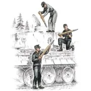 Deutsche Panzerbesatzung für Tiger I - CMK 129-F72157