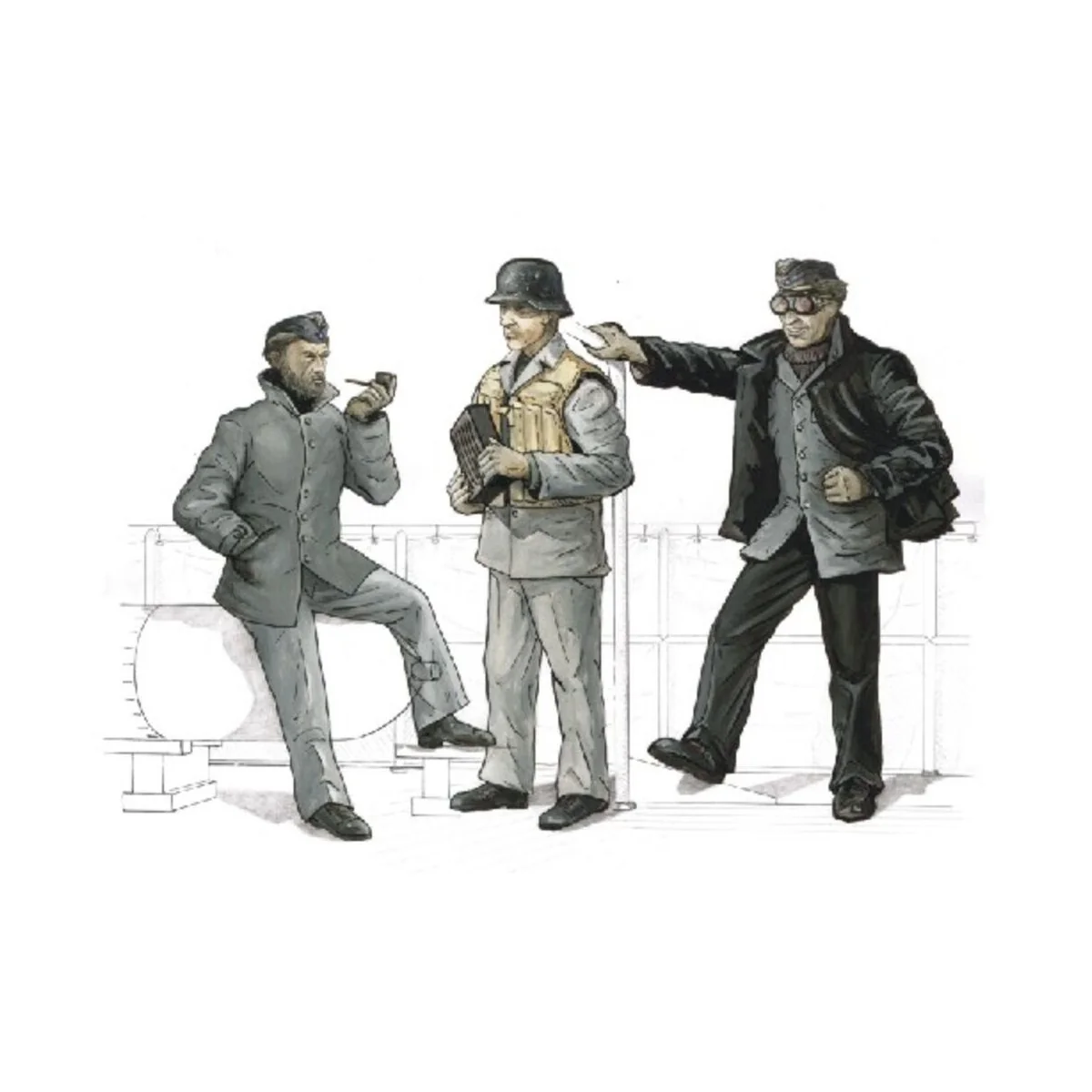 S-100 Crew for AA gun 3,7cm für Schnellboot S-100 - CMK 129-F72159