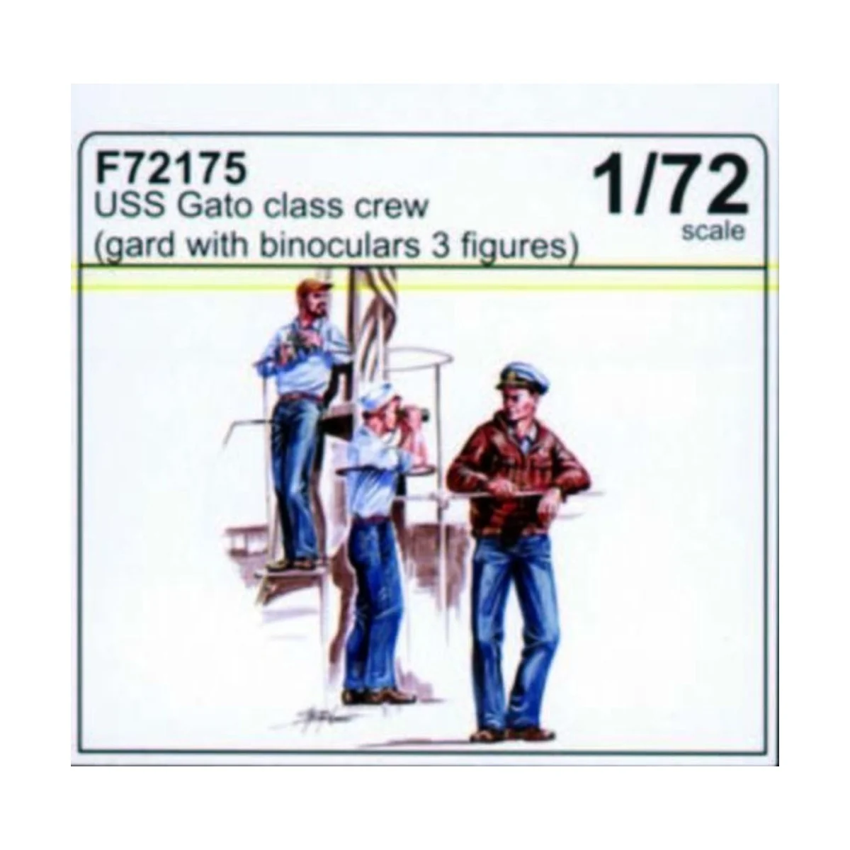 USS Gato Class Crew (Guard with binoculars), 1/72 - CMK 129-F72175