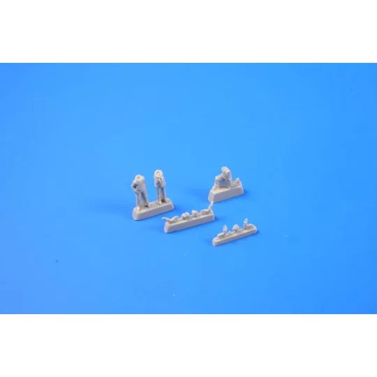 USAAF WWII pilot, gunner & mechanic (3p) - CMK 129-F72221