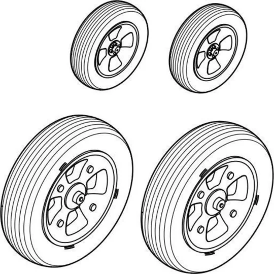 USAAF WWII pilot, gunner & mechanic (3p) - CMK 129-F72221
