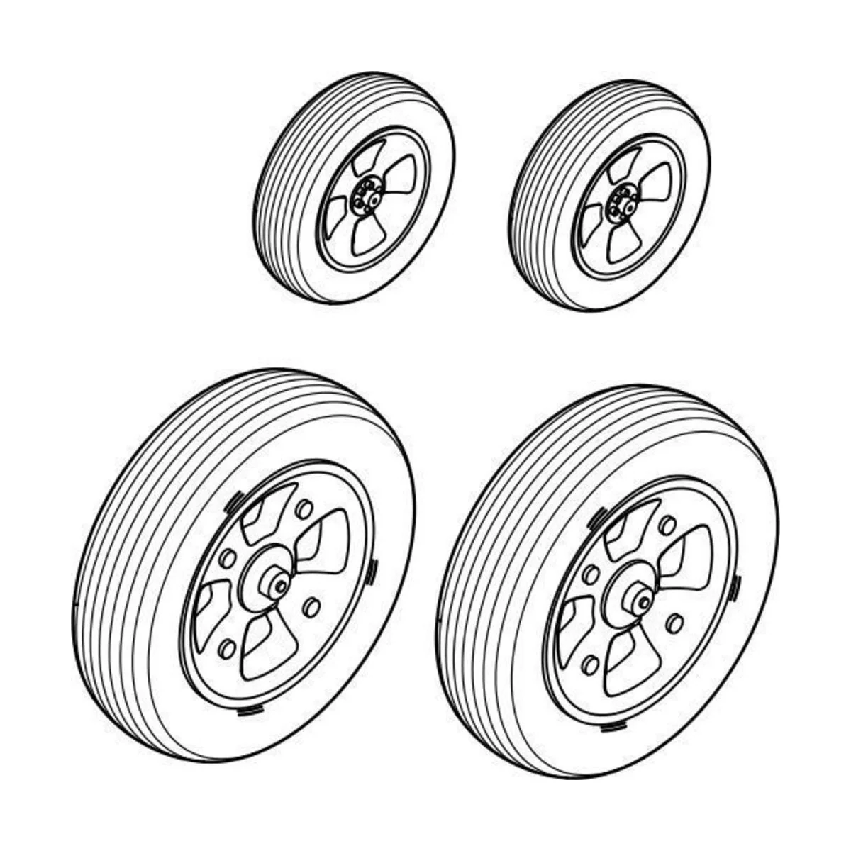 USAAF WWII pilot, gunner & mechanic (3p) - CMK 129-F72221