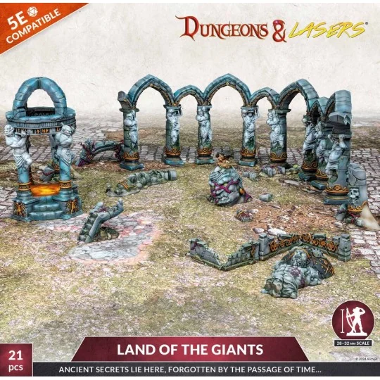 Dungeons & Lasers Starter Set: LAND OF THE GIANTS - Archon Studio D...