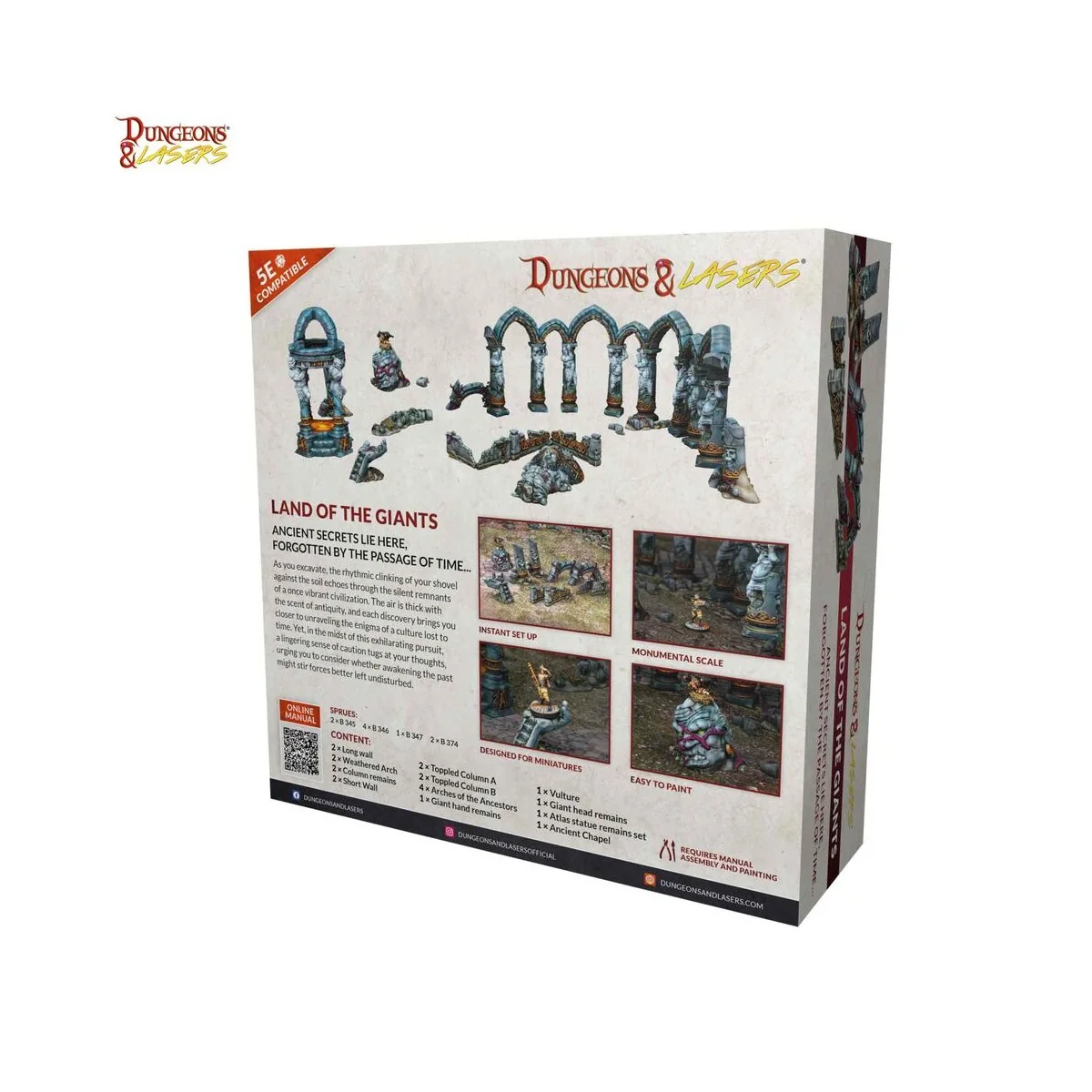 Dungeons & Lasers Starter Set: LAND OF THE GIANTS - Archon Studio D...