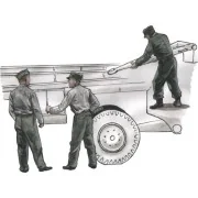 German WW2 personnel for Spacial Armour Meillerwagen V2 transporter...