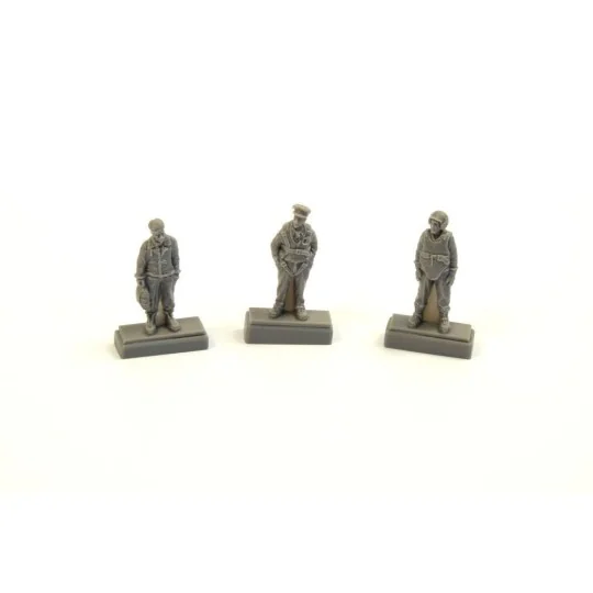 WWII US bomber pilot and two gunners, 1/72 - CMK 129-F72339 WWII US bomber pilot and two gunners, 1/72 - CMK 129-F72339