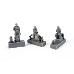 Two Kneeling Soldiers and Commanding Officer,US Army Infantry Squad...