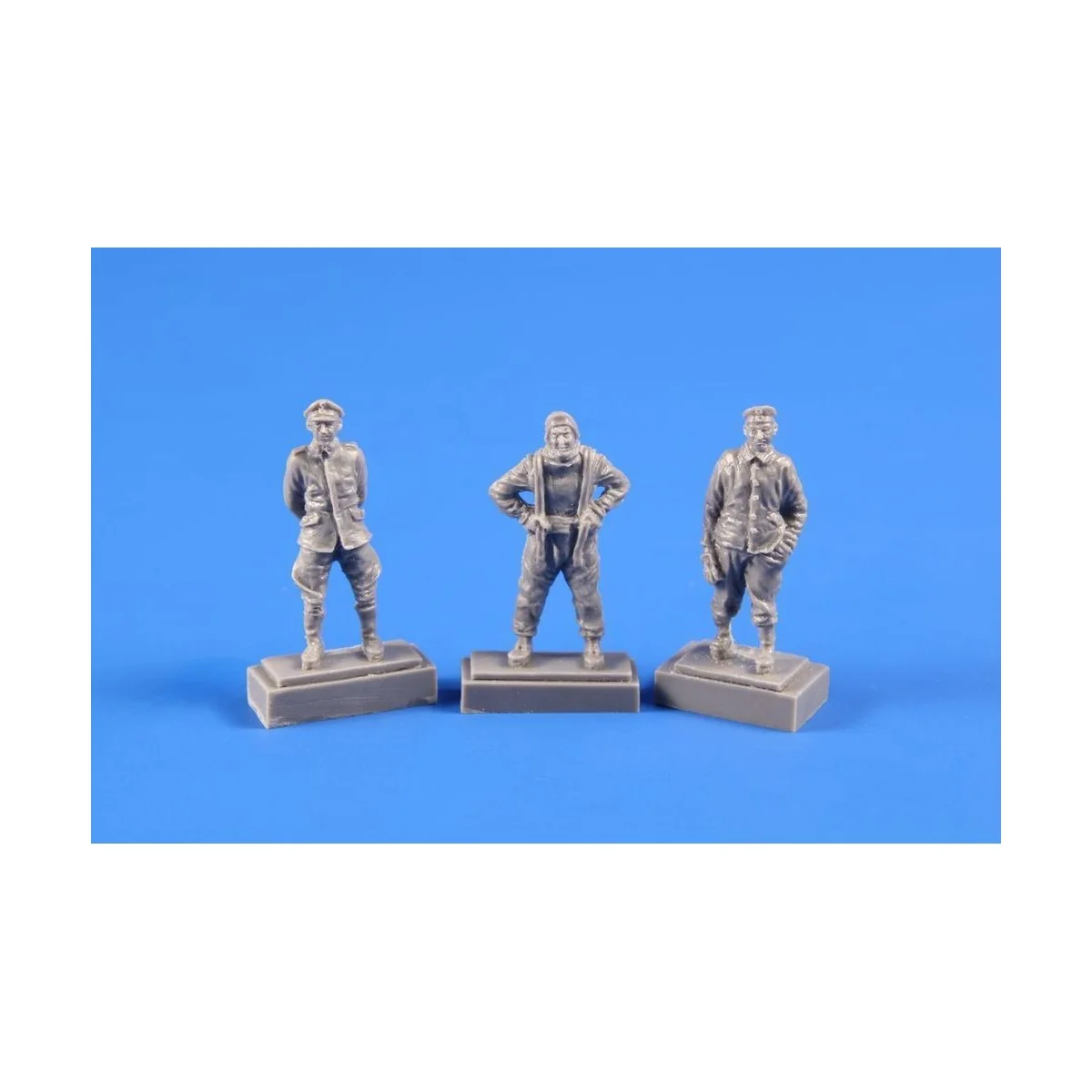 German WW1 Airmen-pilot(H.G.)in flight suit, pilot in uniform a.mec...