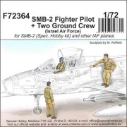 SMB-2 Fighter Pilot + Two Ground Crew (Israel Air Force), 1/72 - CM...