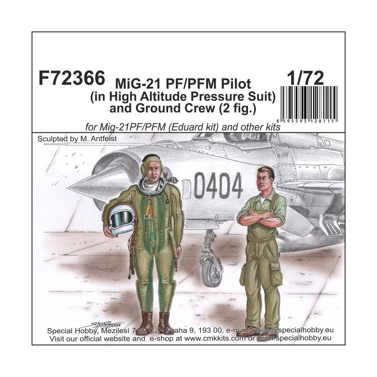MiG-21 PF/PFM Pilot (in High Altitude Pressure Suit) and Ground Cre...