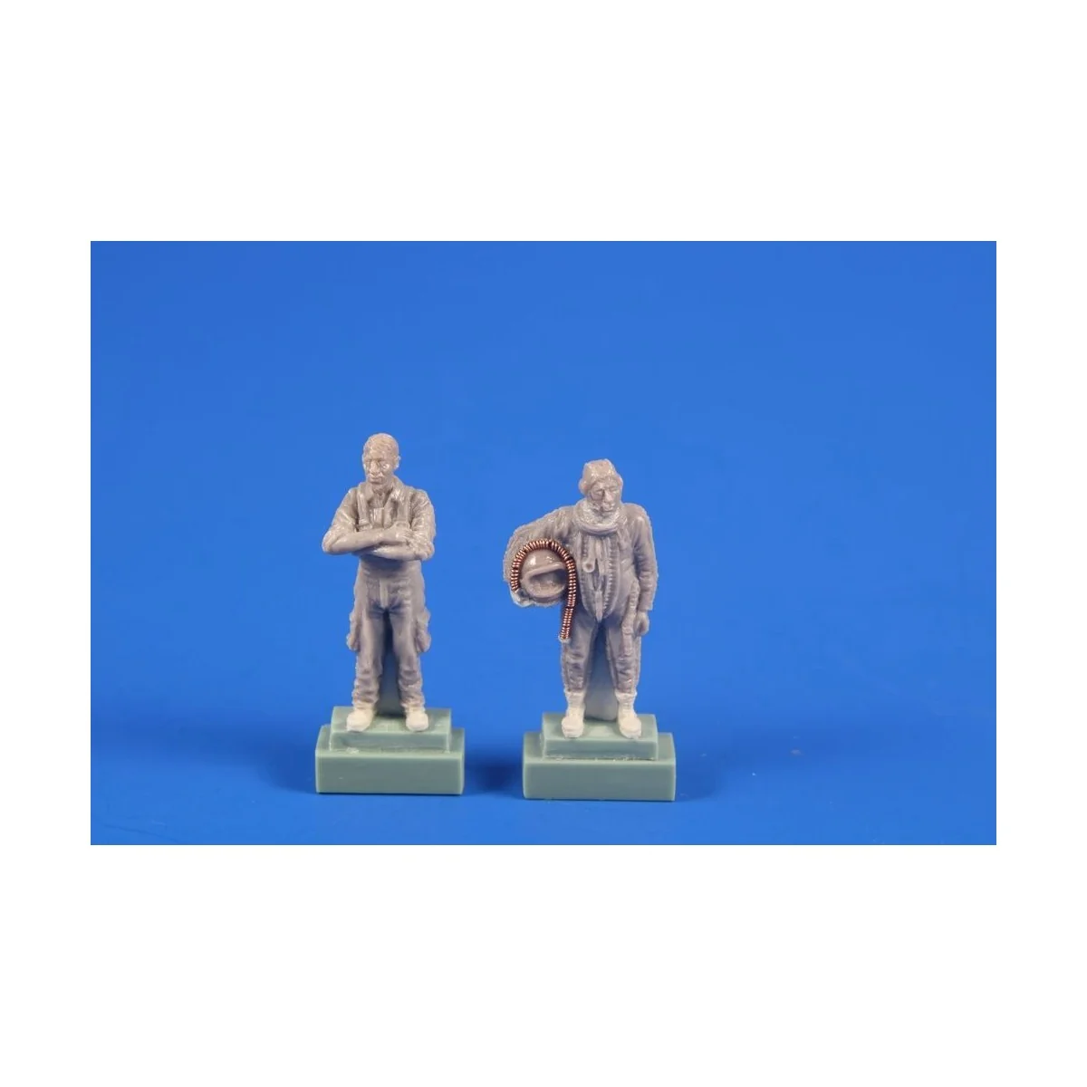 MiG-21 PF/PFM Pilot (in High Altitude Pressure Suit) and Ground Cre...