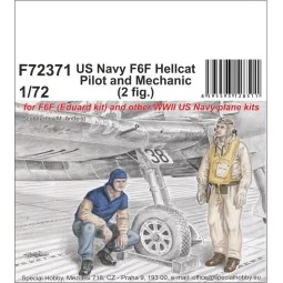 US Navy F6F Hellcat Pilot and Mechanic - CMK 129-F72371