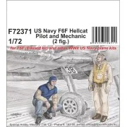 US Navy F6F Hellcat Pilot and Mechanic, 1/72 - CMK 129-F72371