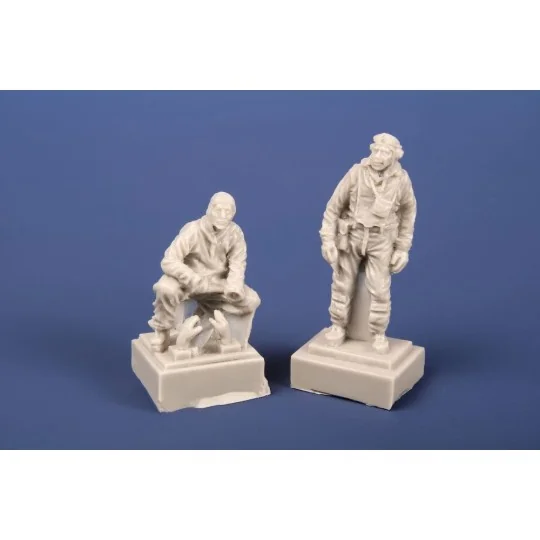 US Navy F6F Hellcat Pilot and Mechanic, 1/72 - CMK 129-F72371