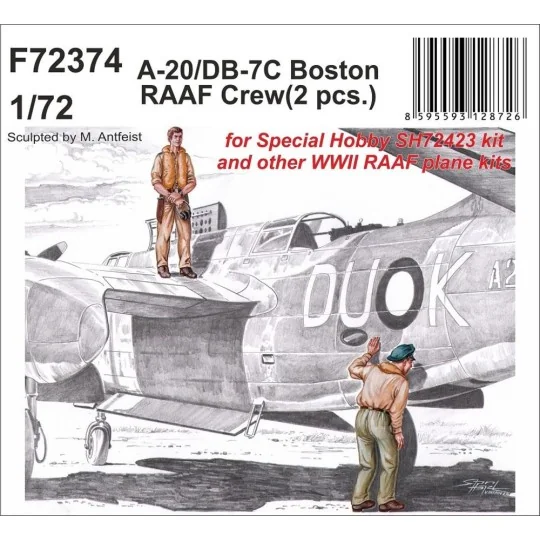 A-20/DB-7C Boston RAAF Crew, 1/72 - CMK 129-F72374 A-20/DB-7C Boston RAAF Crew, 1/72 - CMK 129-F72374