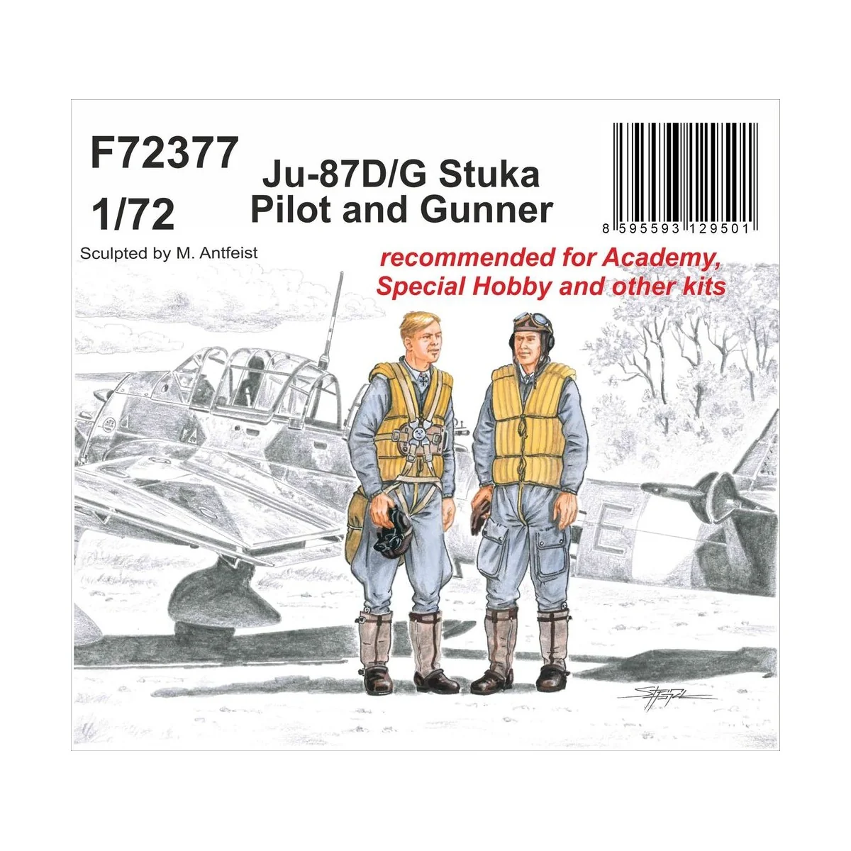 Junkers Ju-87D/G Stuka Pilot and Gunner, 1/72 - CMK 129-F72377