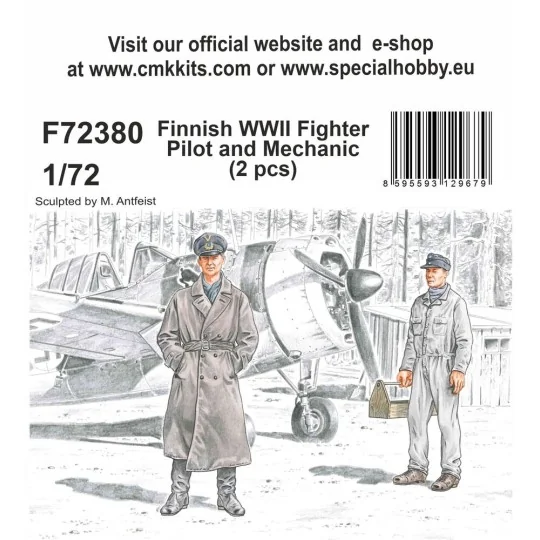 Finnish WWII Fighter Pilot and Mechanic, 1/72 - CMK 129-F72380