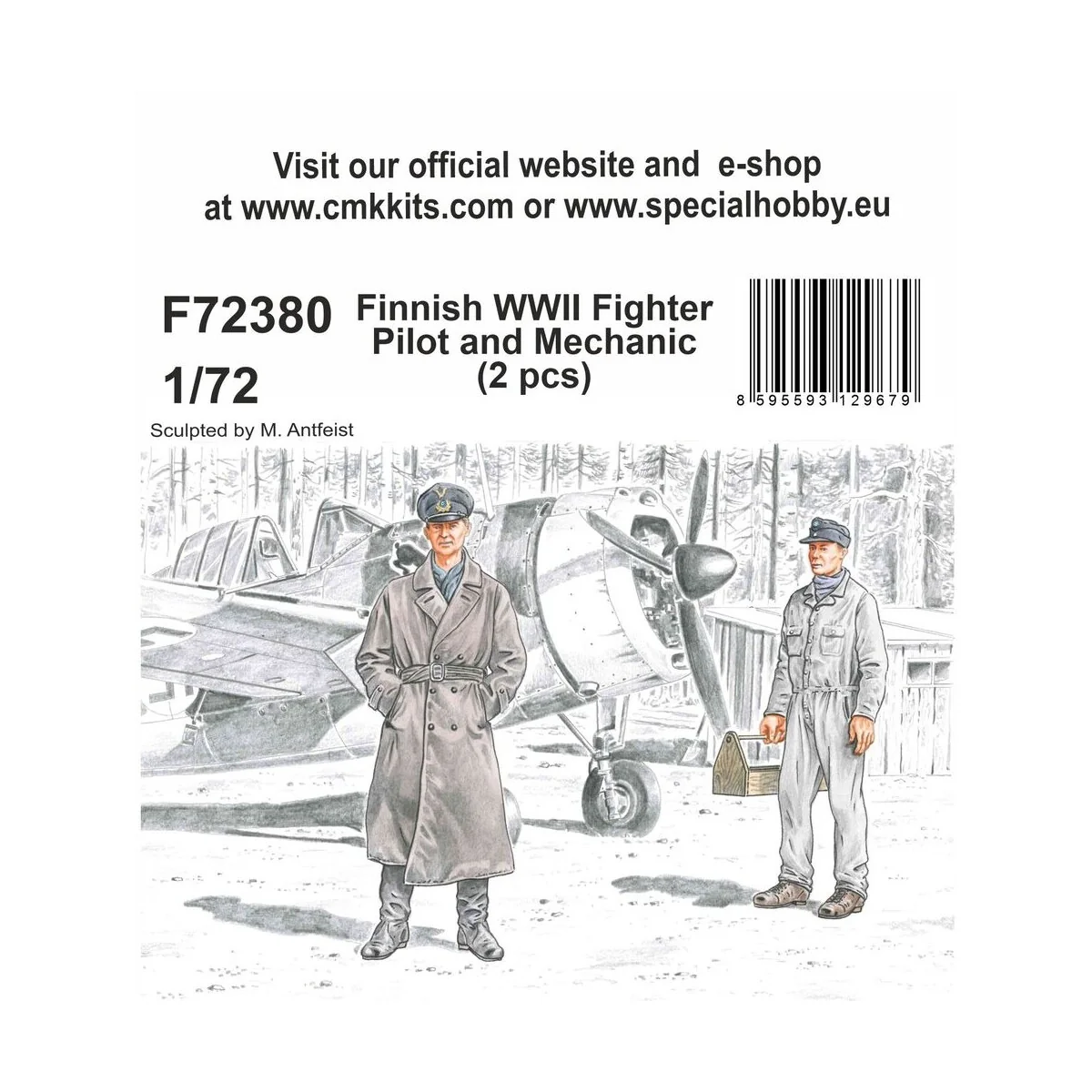 Finnish WWII Fighter Pilot and Mechanic - CMK 129-F72380