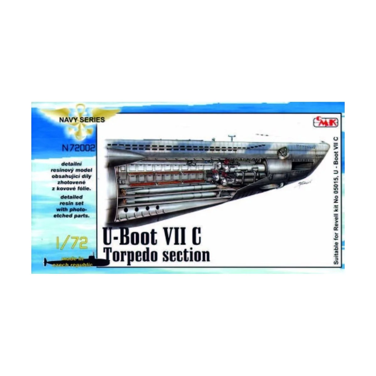 U-Boot Typ VII C Torpedoraum - CMK 129-N72002
