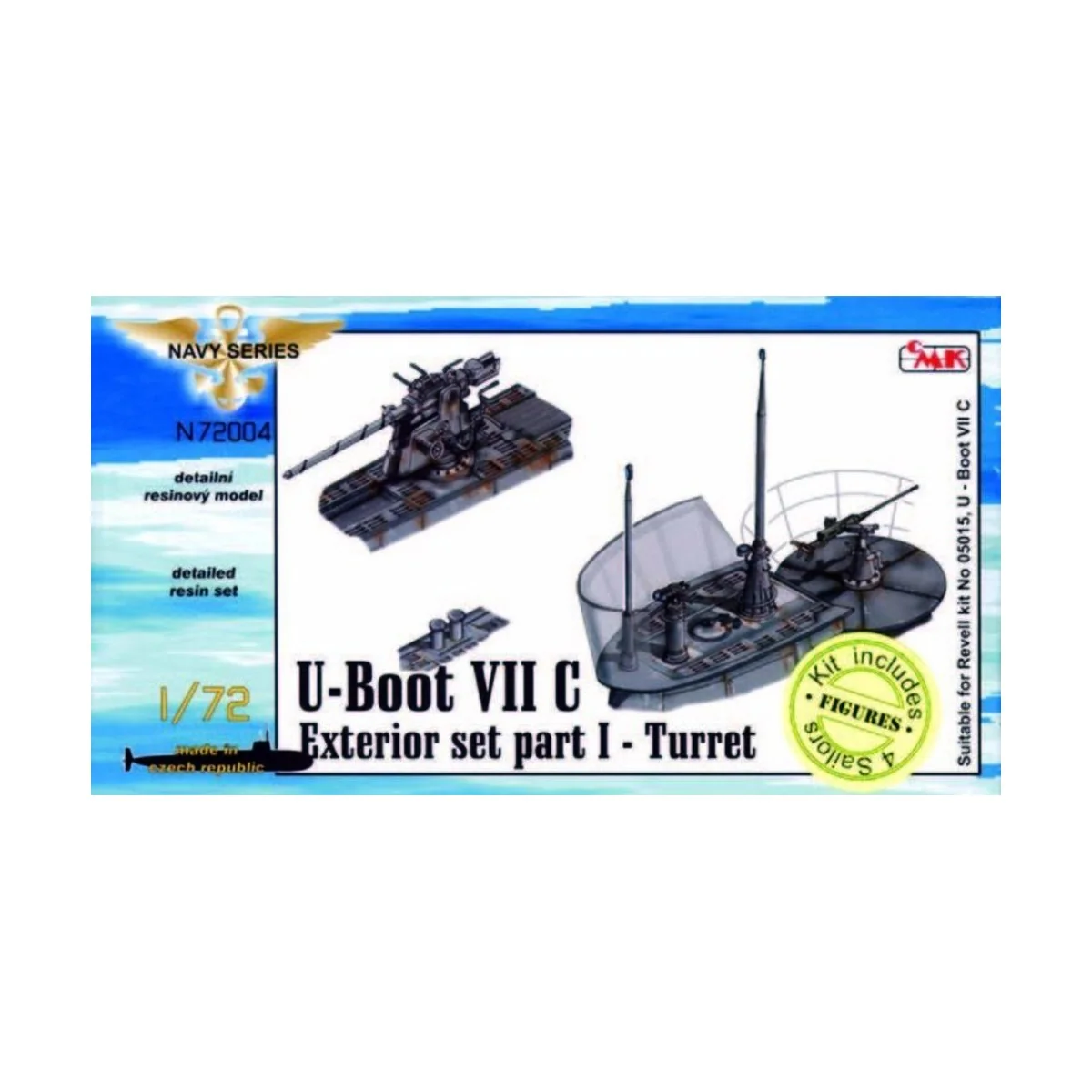 U-Boot Typ VII C Außendetails I Turm für Revell-Bausatz - CMK 129-N...