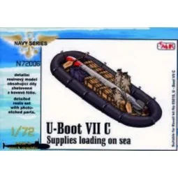 U-Boot VII Supplies loading on sea (food, ammo boxes, boat, 1x torp...