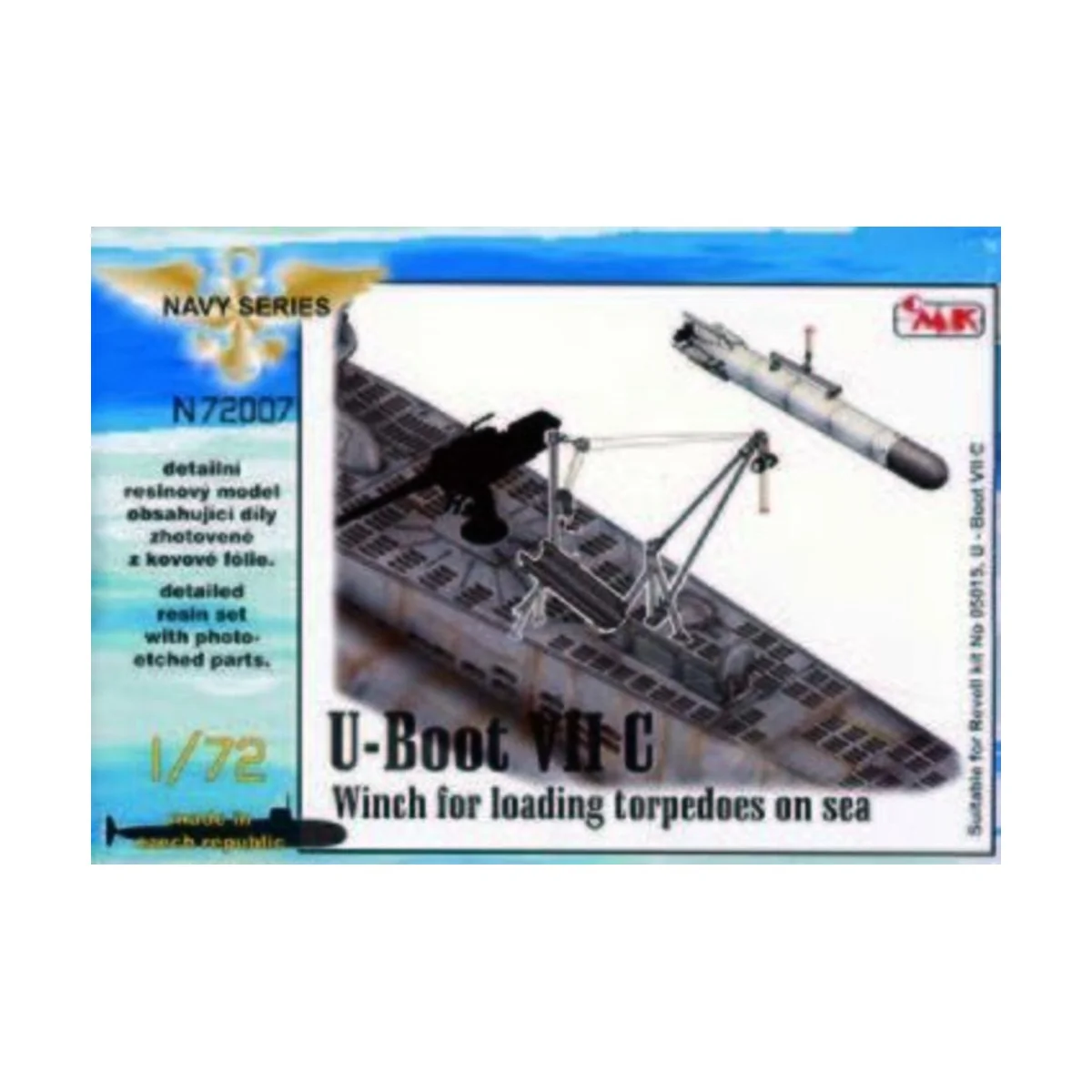 U-Boot VII Winch for loading torpedoes on sea, 1/72 - CMK 129-N72007