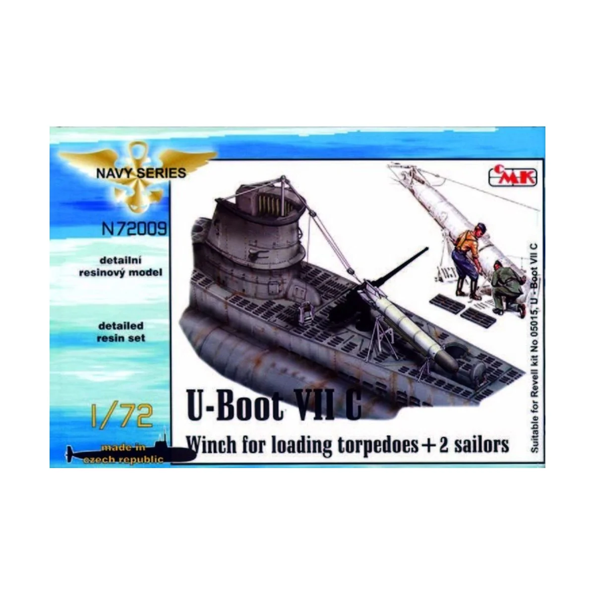 U-Boot Typ VII C Torpedowinsch für Revell-Bausatz - CMK 129-N72009