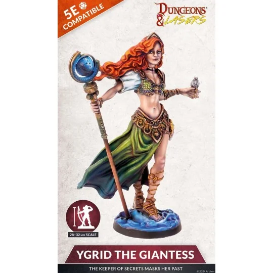Dungeons & Lasers Miniatures: YGRID THE GIANTESS - Archon Studio DN...