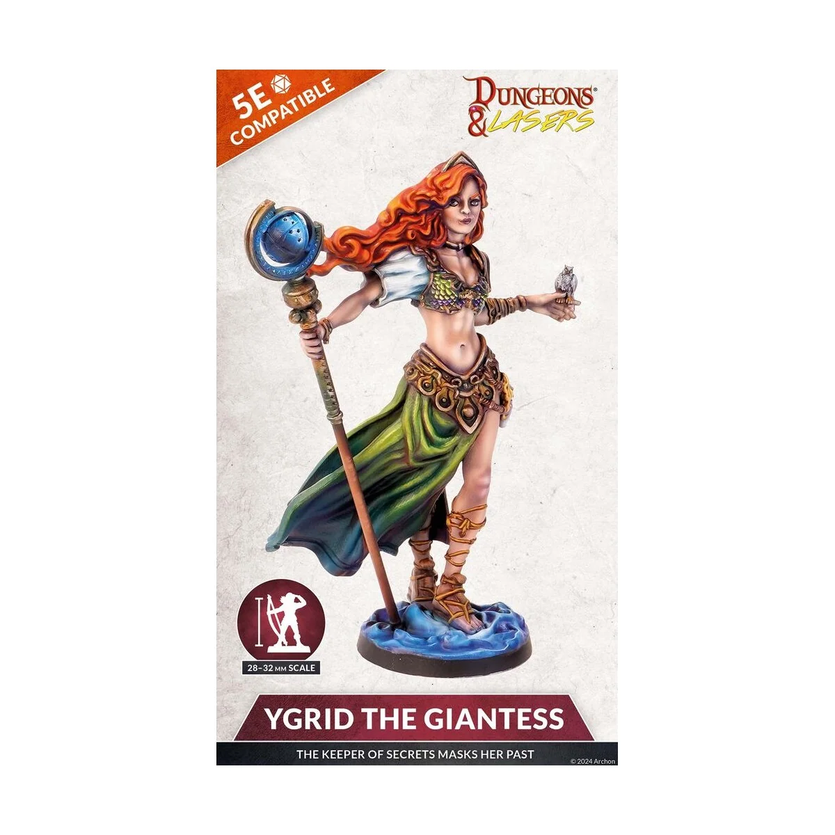 Dungeons & Lasers Miniatures: YGRID THE GIANTESS - Archon Studio DN...